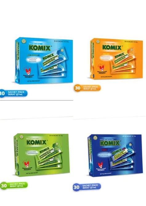 Komix Adults Obat Batuk Cair Pack Sachet Lazada Indonesia