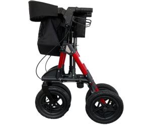 Antar Aluminium Outdoor Rollator Mit Luftbereifung Rot Ab