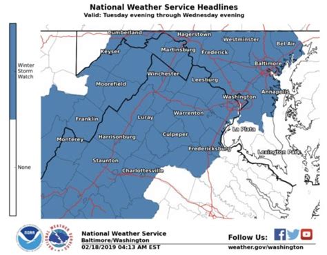 Winter Storm Watch Issued for Arlington | ARLnow.com