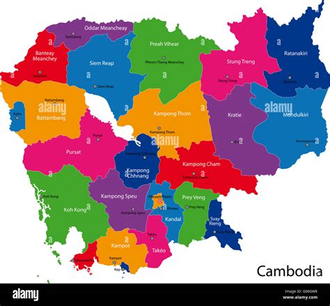 A Map Of Cambodia