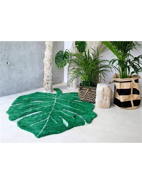 Tapis En Forme De Feuille Tropicale MONSTERA