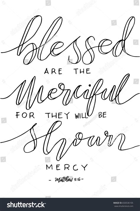 Blessed Merciful They Will Be Shown Stock Vector (Royalty Free) 650536105