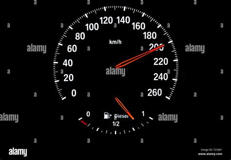 Speedometer 200 km hi-res stock photography and images - Alamy