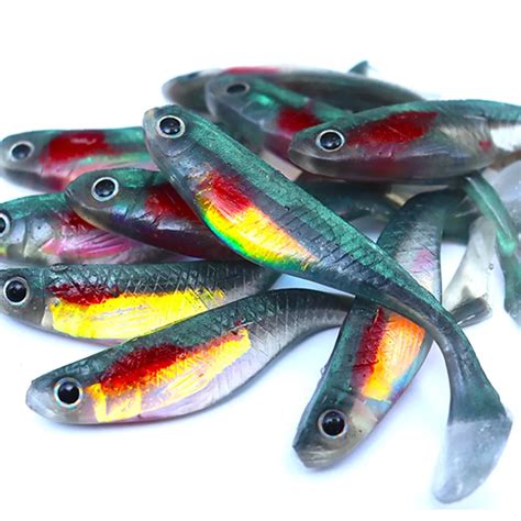 5pcs Softbait 8 8cm 5g Saltwater Freshwater Fishing Soft Shad Lures