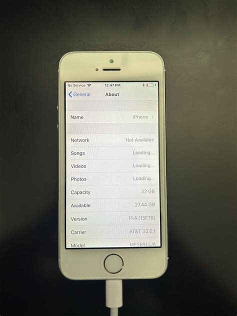 Apple IPhone 5s 32GB Silver Unlocked A1533 CDMA GSM