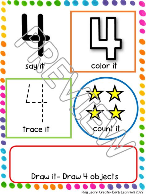 Number Activity Book Number Printables For Preschool Math