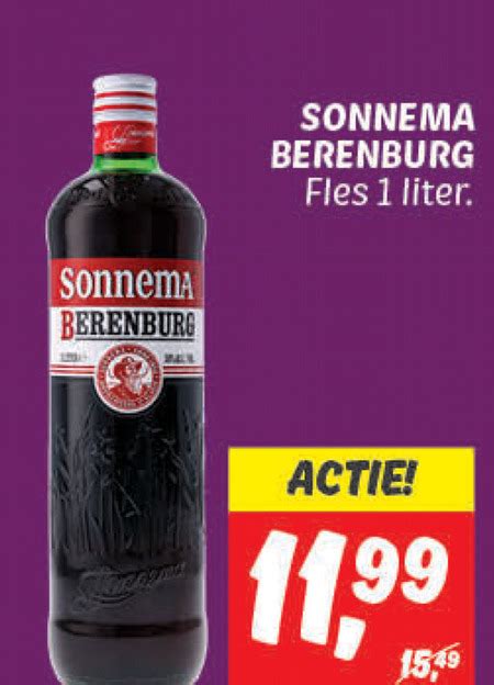 Sonnema Berenburg Folder Aanbieding Bij Dekamarkt Details