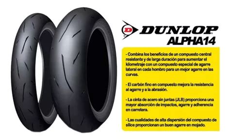 Cubierta Dunlop Sportmax Alpha Zr Tl Delantera Cuotas