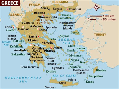 Map of Greece - Basic Maps of Greece and Greek Islands