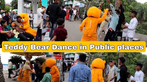 Teddy Bear Funny Dance In Public Place 2023 New Video Public