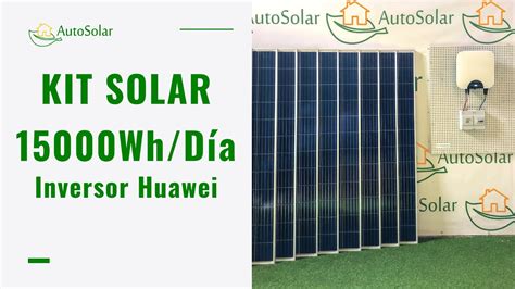 Kit Solar Fotovoltaico Inversor Huawei Wh D A Youtube