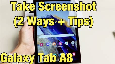 Galaxy Tab A8 How To Take Screenshot Scroll Capture Screenshot