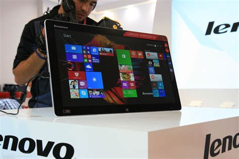 Hands On Lenovo Horizon 2s And 2e AIO Can Lie Flat Offer The Massive