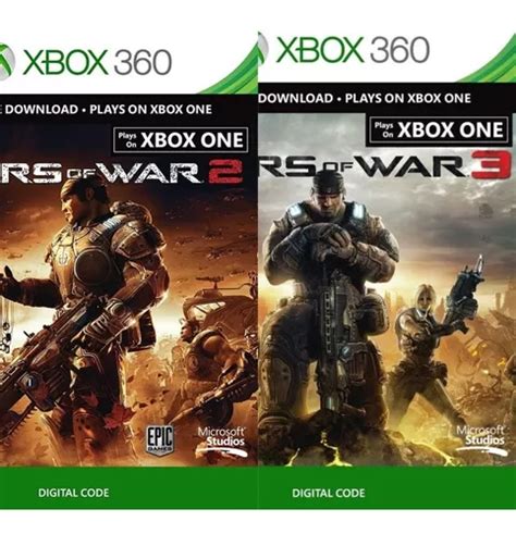 Gears Of War 2 Y 3 Xbox 360 Código Digital Juego Completo Meses sin