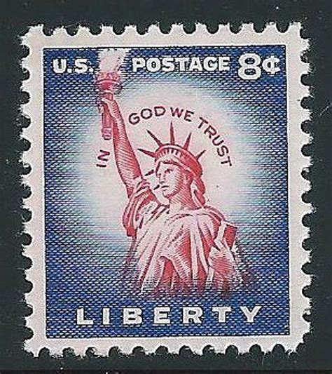 Cent Statue Of Liberty Stamp Issued Vintage Unused Us Postage