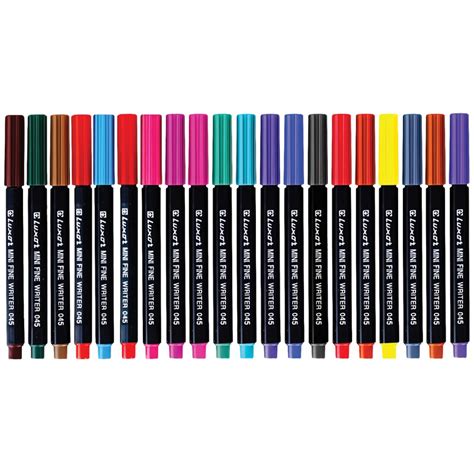 Набор капиллярных ручек Luxor "Mini Fine Writer 045" 20цв., 0,8мм ...