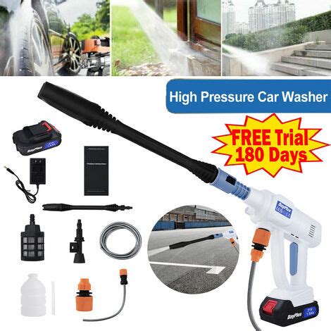 Battery Portable Cordless Car High Pressure Washer Jet Water Wash