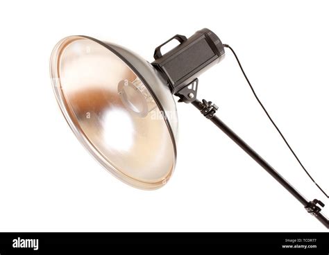 Studio Flash With Beauty Dish Stock Photo Alamy