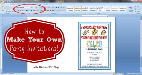 Make Your Own Etsy Worthy Invitations With This Simple Step By Step Tutorial Just A Girl And