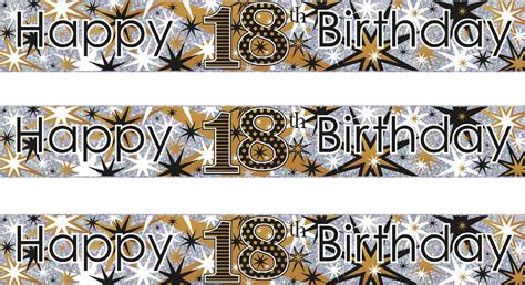 Happy 18th Birthday Banner Printable