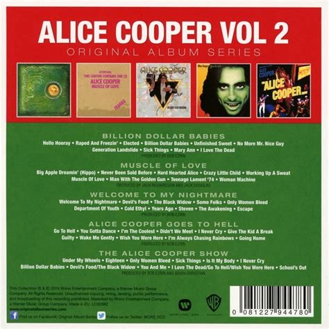 Alice Cooper Original Album Series Vol Cd Emag Ro