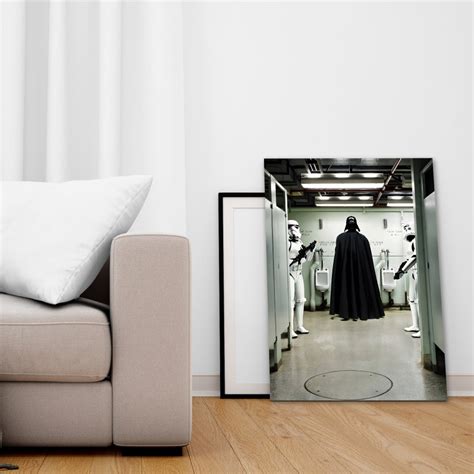 Darth Vader Star Wars Toilet Poster Darth Wader Rolled Posters Etsy