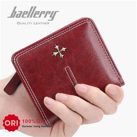 Jual Baellerry N Dompet Wanita Lipat Bahan Kulit Pu Leather Premium