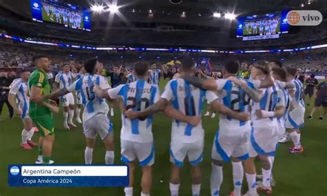 Argentina Campe N De La Copa Am Rica As Celebr La Albiceleste