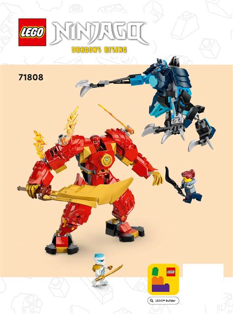 Manual Lego Set Ninjago Kais Elemental Fire Mech