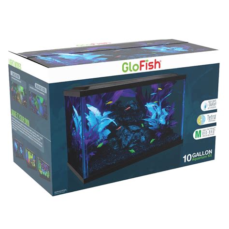 Glofish Aquarium Kit Gallons Includes Led Lighting And Filter L