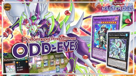 Yugioh Master Duel Odd Eyes Performapal Pendulum Dragon Deck New