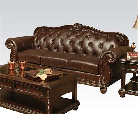 ACME Furniture Anondale Top Grain Leather Sofa Set