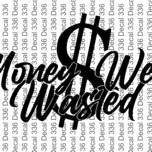 Its Only Money Vinyl Decal Truck Decal Car Decal Etsy