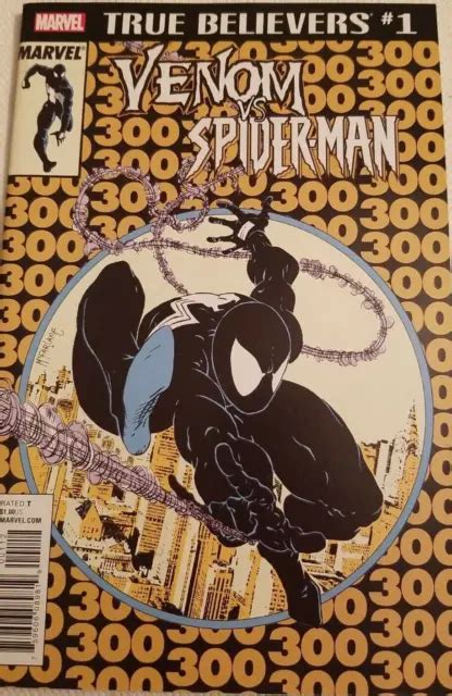 VENOM VS SPIDER MAN Comic Issue 1 ASM 300 Reprint True Believers 2018