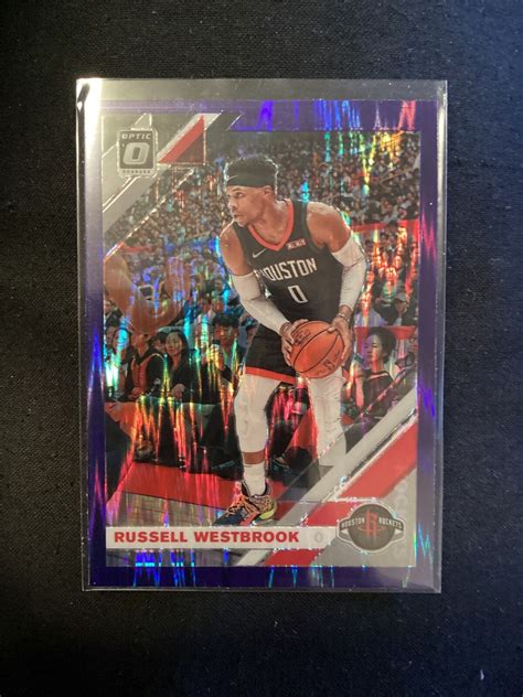 Panini Donruss Optic Purple Shock Prizm Russell Westbrook