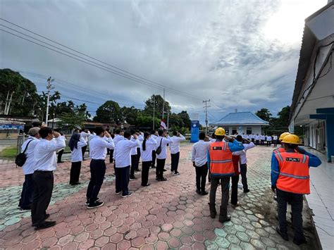 Jajaran Pt Pln Persero Gelar Upacara Hari Lahir Pancasila 2023 Di Halaman Pln Ulp Nabire Kota