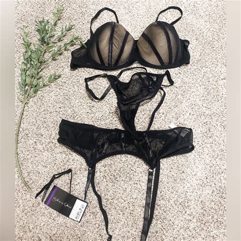 Oh La La Cherie Intimates Sleepwear Nwt Black Lingerie Set Poshmark