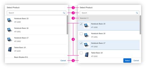 Select Dialog SAP Fiori For Web Design Guidelines