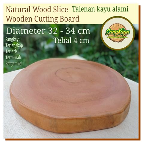 Jual Sangkayu Talenan Kayu Besar X Cm Bentuk Alami Tatakan Kayu