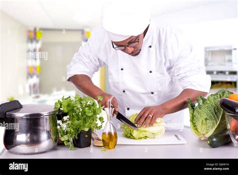 Male Chef With Fruits And Vegetables On Table Stock Photo Alamy