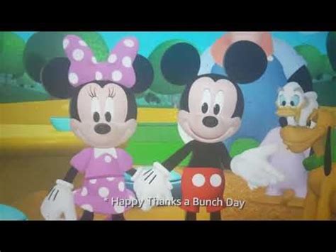 Mickey Mouse Clubhouse Happy Thanks A Bunch Day Youtube Disney