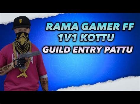 1v1 KOTTU GUILD ENTRY PETTU GOOD TELUGU STREAMER RAMA GAMER FF IS