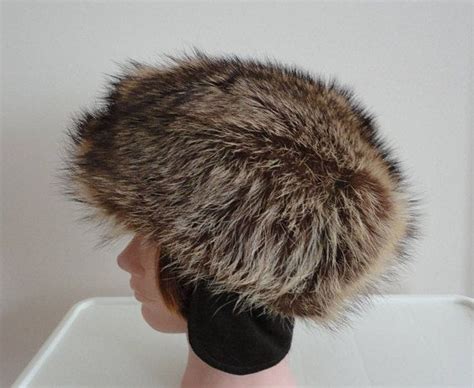 60s Raccoon Fur Women Hat 22 Inches Medium Andre Made Canada Etsy