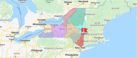 Map Of United States With Hudson River United States Map