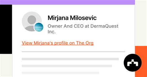 Mirjana Milosevic - Owner And CEO at DermaQuest Inc. | The Org