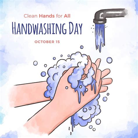 Premium Vector Global Handwashing Day Concept