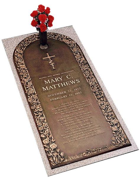 Bronze Grave Marker Ledger Create Your Own Custom Bronze Marker Design