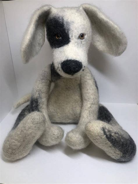 Dog Wool Felt Dog Interior Toy T To Animal Lovers T Etsy