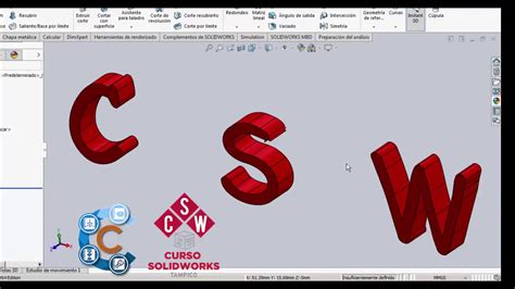 Solidworks Letras Y Texto En 3D YouTube