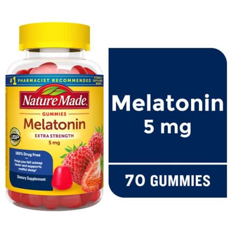 Nature Made Strawberry Melatonin Gummies 5mg 70 Ct Frys Food Stores